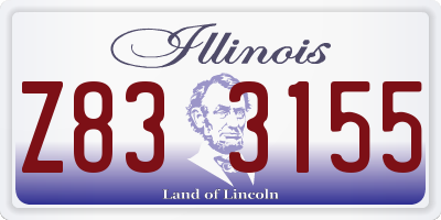 IL license plate Z833155