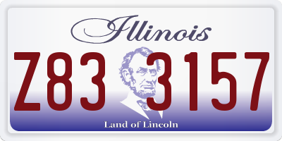 IL license plate Z833157