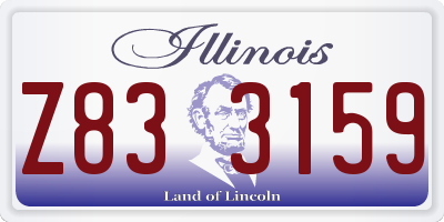 IL license plate Z833159