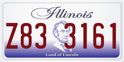 IL license plate Z833161