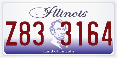 IL license plate Z833164