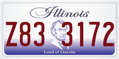 IL license plate Z833172