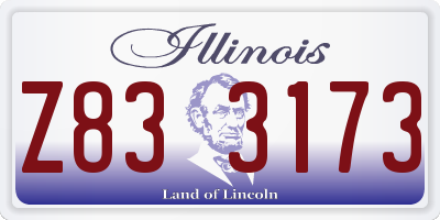 IL license plate Z833173