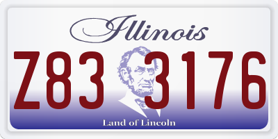 IL license plate Z833176