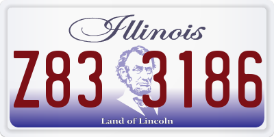 IL license plate Z833186