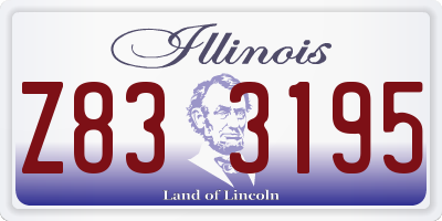 IL license plate Z833195