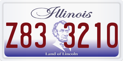 IL license plate Z833210