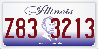 IL license plate Z833213