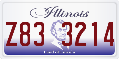 IL license plate Z833214