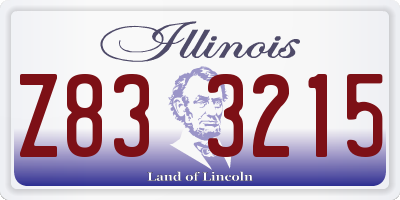 IL license plate Z833215