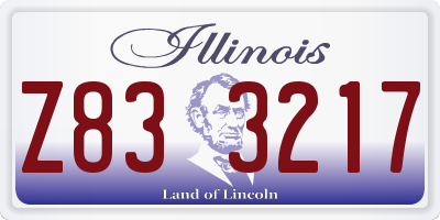 IL license plate Z833217