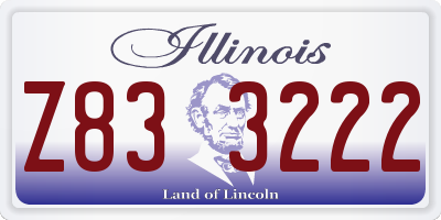 IL license plate Z833222