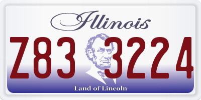 IL license plate Z833224