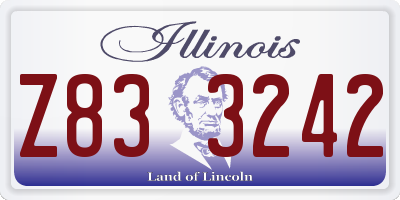 IL license plate Z833242
