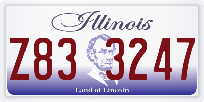 IL license plate Z833247