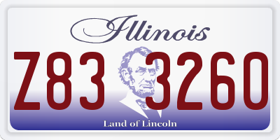 IL license plate Z833260