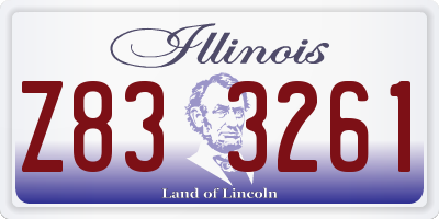 IL license plate Z833261