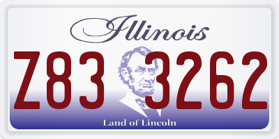 IL license plate Z833262