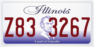 IL license plate Z833267