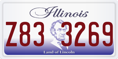 IL license plate Z833269