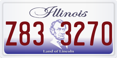 IL license plate Z833270