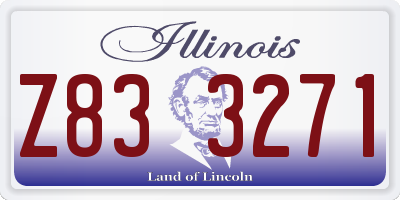 IL license plate Z833271