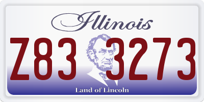 IL license plate Z833273