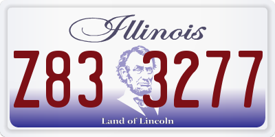 IL license plate Z833277