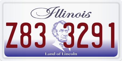 IL license plate Z833291