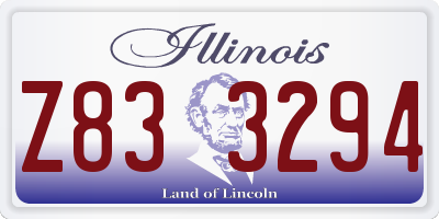 IL license plate Z833294