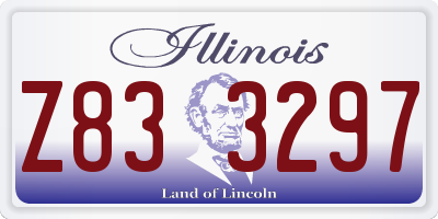 IL license plate Z833297