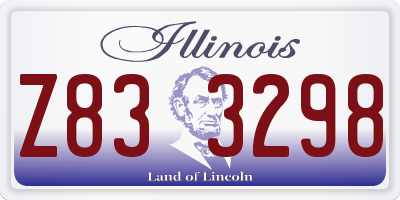 IL license plate Z833298