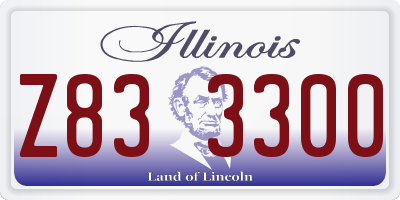 IL license plate Z833300