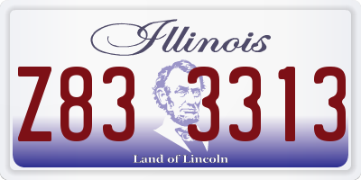 IL license plate Z833313