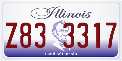 IL license plate Z833317