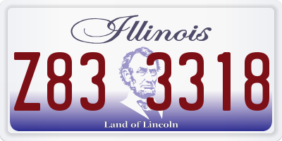 IL license plate Z833318