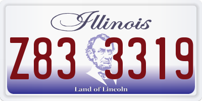 IL license plate Z833319