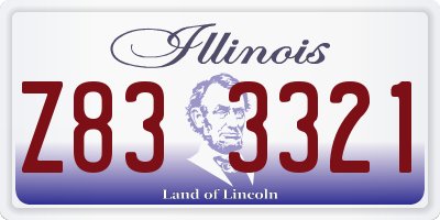 IL license plate Z833321