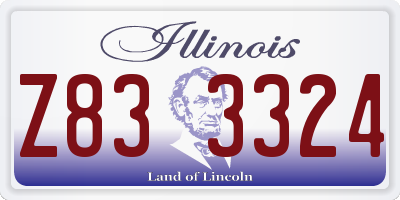 IL license plate Z833324