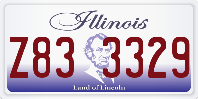 IL license plate Z833329