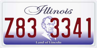 IL license plate Z833341