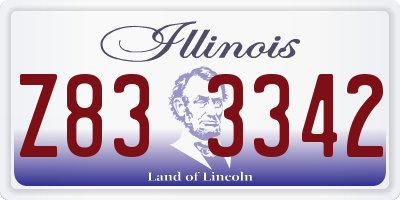 IL license plate Z833342