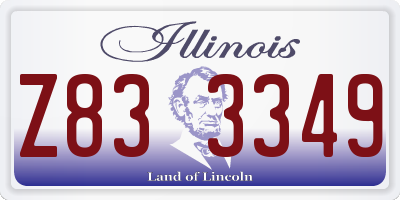 IL license plate Z833349