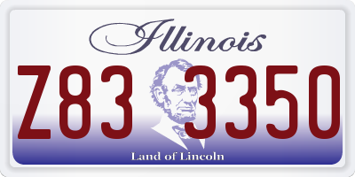IL license plate Z833350