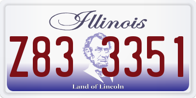 IL license plate Z833351