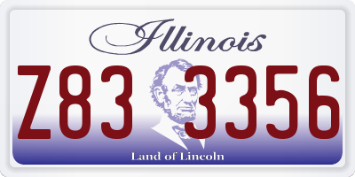 IL license plate Z833356