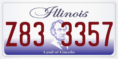 IL license plate Z833357