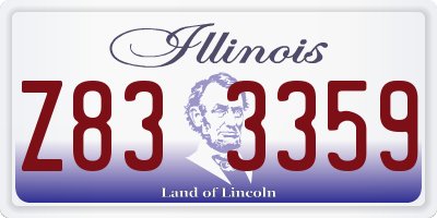 IL license plate Z833359