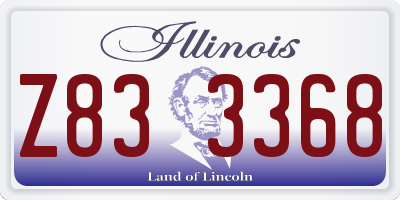 IL license plate Z833368