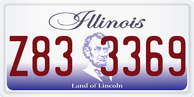 IL license plate Z833369